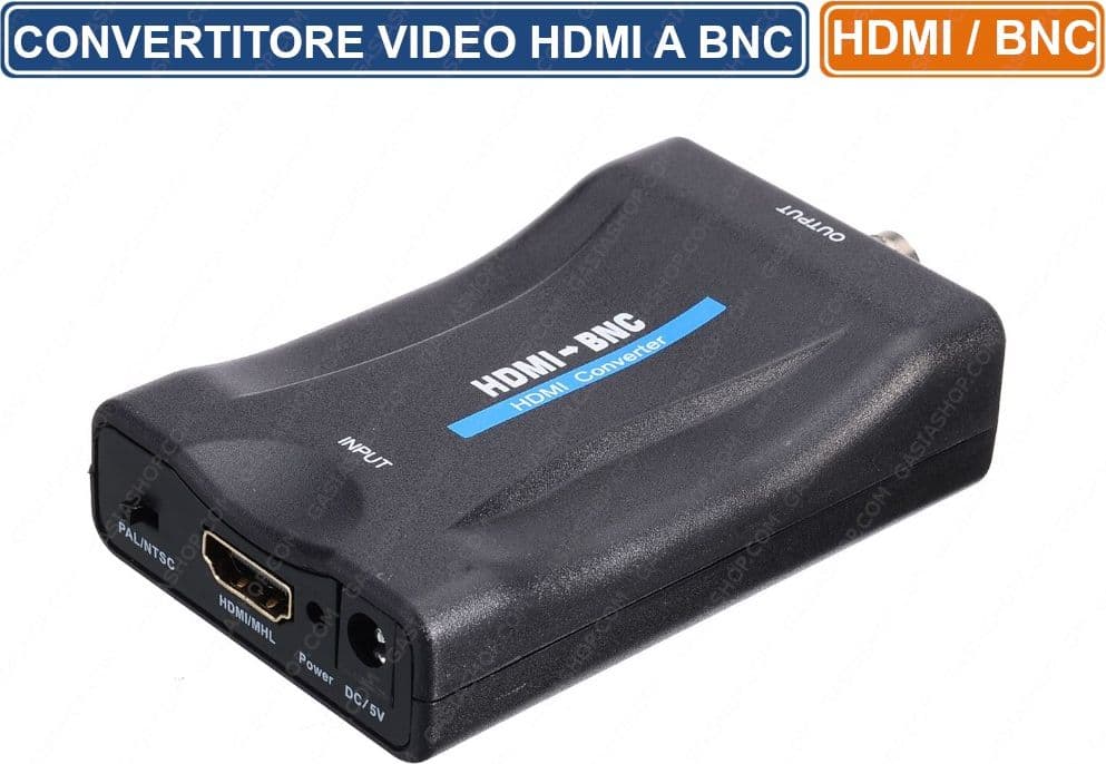 CONVERTITORE VIDEO DA HDMI A BNC PER SISTEMI DI VIDEOSORVEGLIANZA CCTV PAL /NTSC - 3