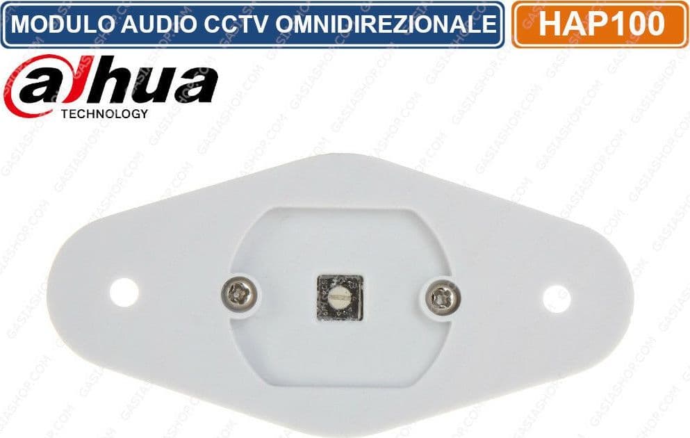 DAHUA HAP100 MICROFONO MODULO AUDIO OMNIDIREZIONALE VIDEOSORVEGLIANZA 40 MQ - 3