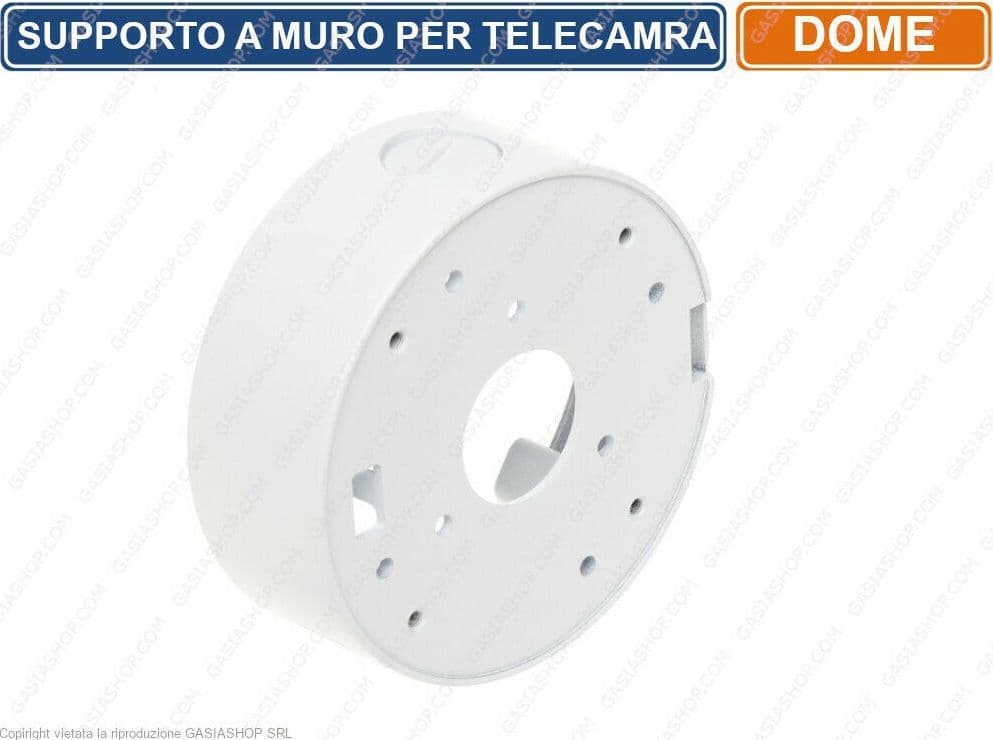 SUPPORTO A MURO METALLICO DEEP BASE CCTV TELECAMERE DOME VIDEOSORVEGLIANZA