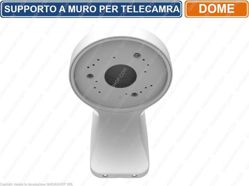 SUPPORTO METALLICO A PARETE MURO PER TELECAMERE CCTV DOME VIDEOSORVEGLIANZA - 2