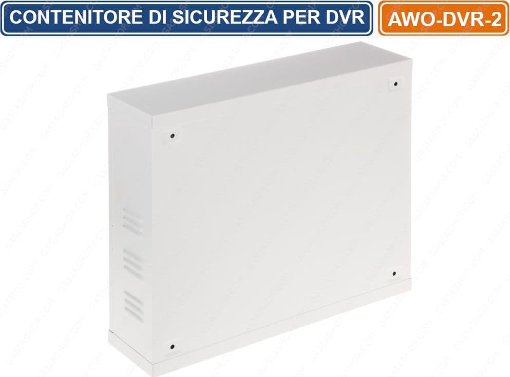 CONTENITORE METALLICO DI SICUREZZA CON CHIAVE PER DVR MONTAGGIO VERTICALE - 3