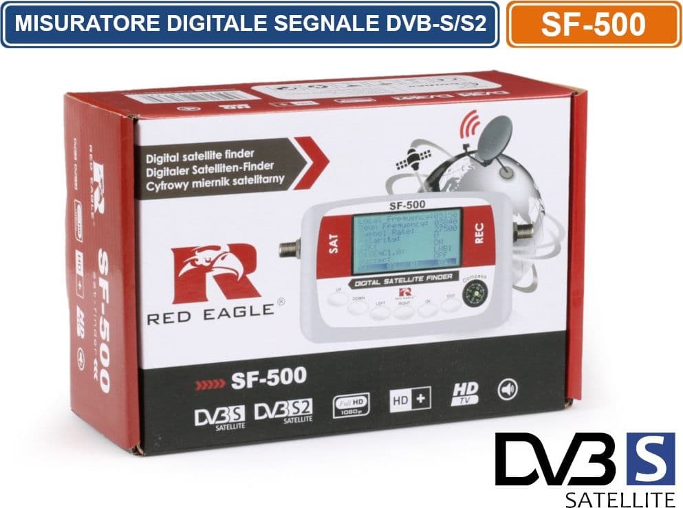 MISURATORE DI CAMPO DIGITALE INDICATORE SEGNALE ANTENNE TV SATELLITARI - 5