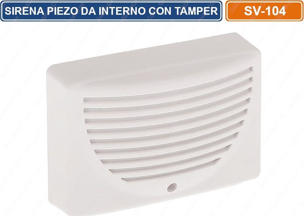 SIRENA SEGNALATORE PIEZO DA INTERNO PER SISTEMI ALLARME CON PROTEZIONE TAMPER - 3