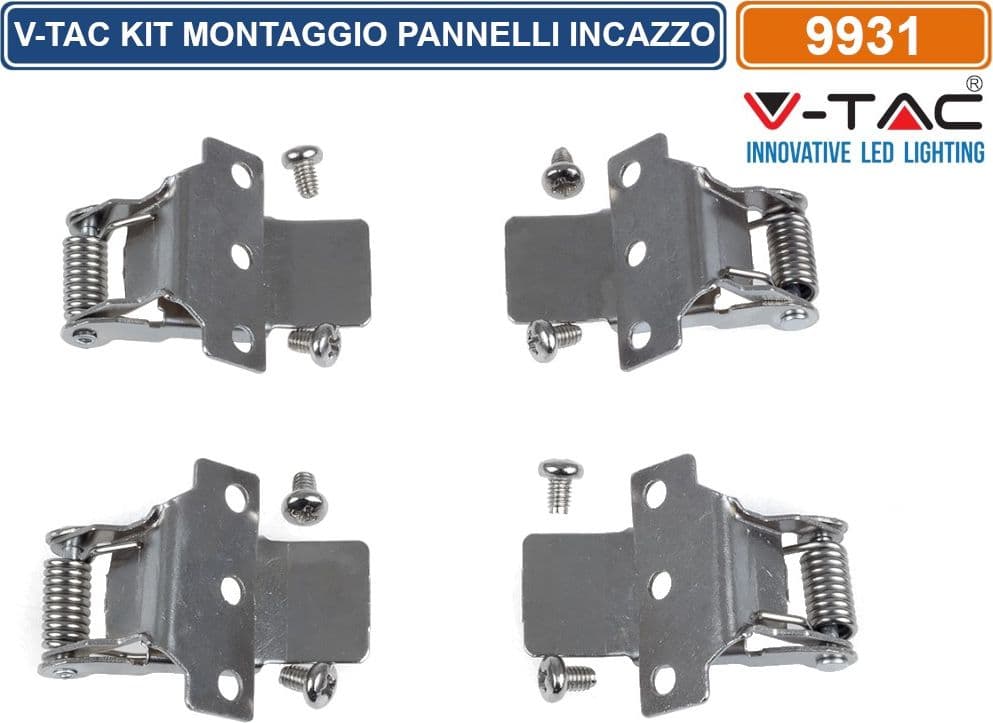 V-TAC KIT PER MONTAGGIO A INCASSO DI PANNELLI LED 30x30 60x60 120x60 120x30 - SKU 9931 - 2