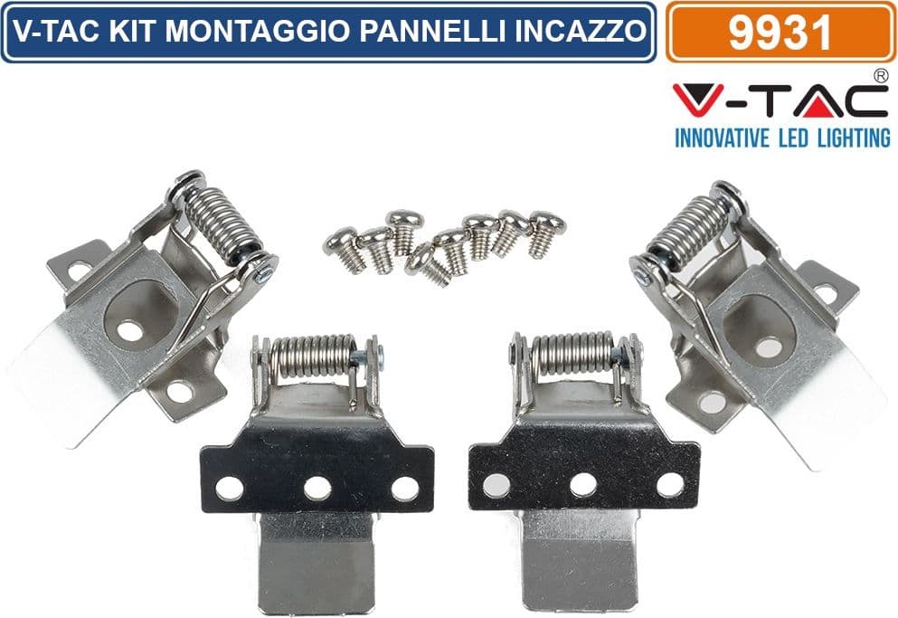 V-TAC KIT PER MONTAGGIO A INCASSO DI PANNELLI LED 30x30 60x60 120x60 120x30 - SKU 9931 - 3