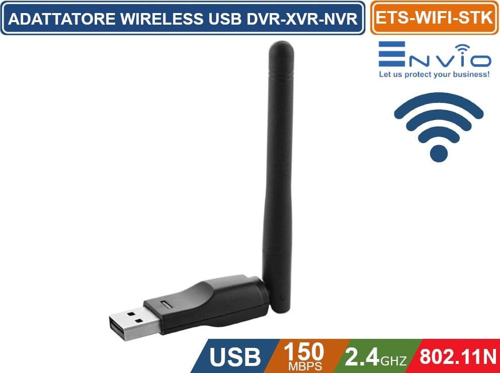 ADATTATORE USB WIRELESS WIFI IEEE802.11 b/g/n 150 Mbps 2,4 GHz PER DVR E NVR - 2