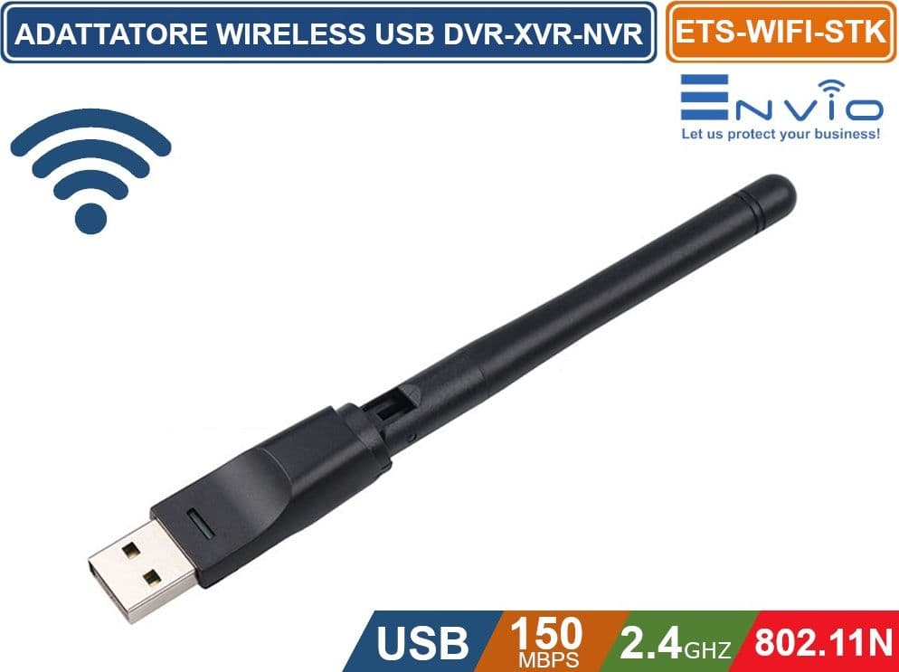 ADATTATORE USB WIRELESS WIFI IEEE802.11 b/g/n 150 Mbps 2,4 GHz PER DVR E NVR - 3