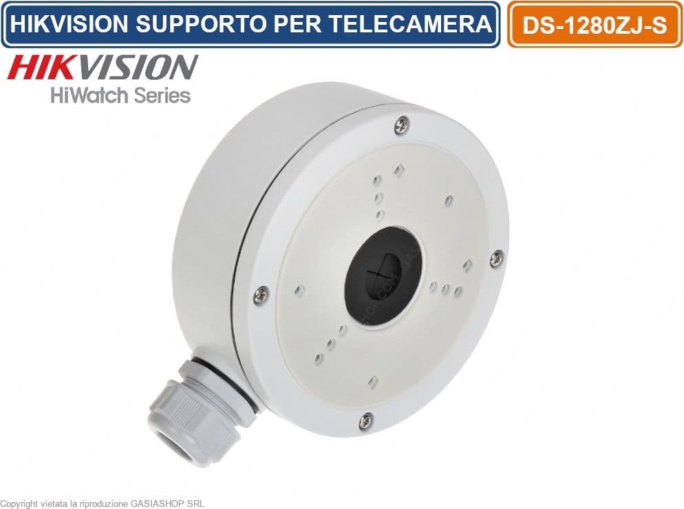 DEEP BASE SUPPORTO POSTERIORE PER TELECAMERE HIKVISION - HIWATCH SERIES - DS-1280ZJ-S - 2