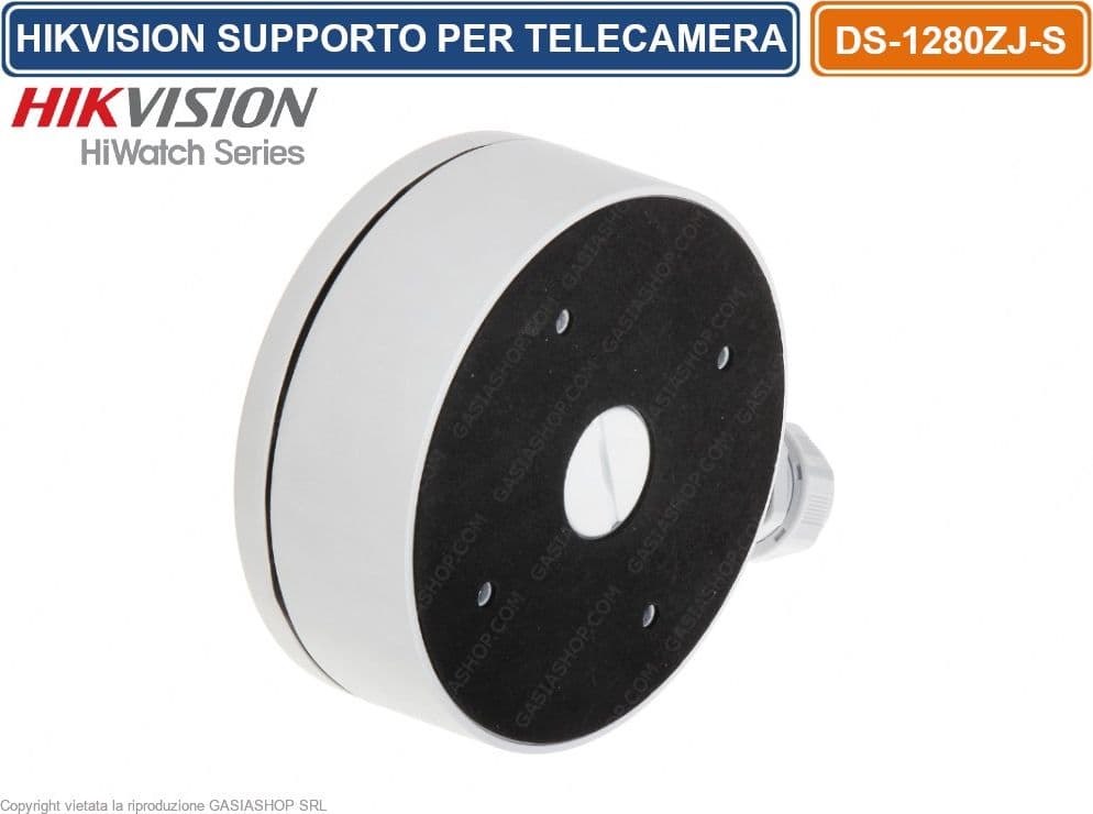 DEEP BASE SUPPORTO POSTERIORE PER TELECAMERE HIKVISION - HIWATCH SERIES - DS-1280ZJ-S - 3