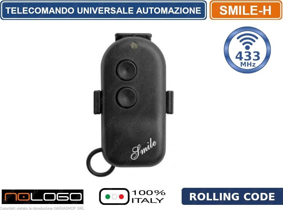 TELECOMANDO RADIOCOMANDO DINAMICO 2 CANALI PER AUTOMAZIONE CANCELLI FREQUENZA 433 MHZ ROLLING CODE - 2