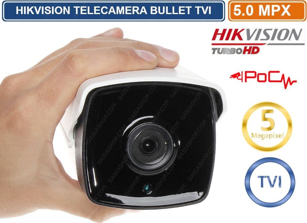 TELECAMERA BULLET HD-TVI HIKVISION TURBO HD 5MP POC 3.6MM VISIONE NOTTURNA 40 METRI EXIR TECHNOLOGY IP67 - 4