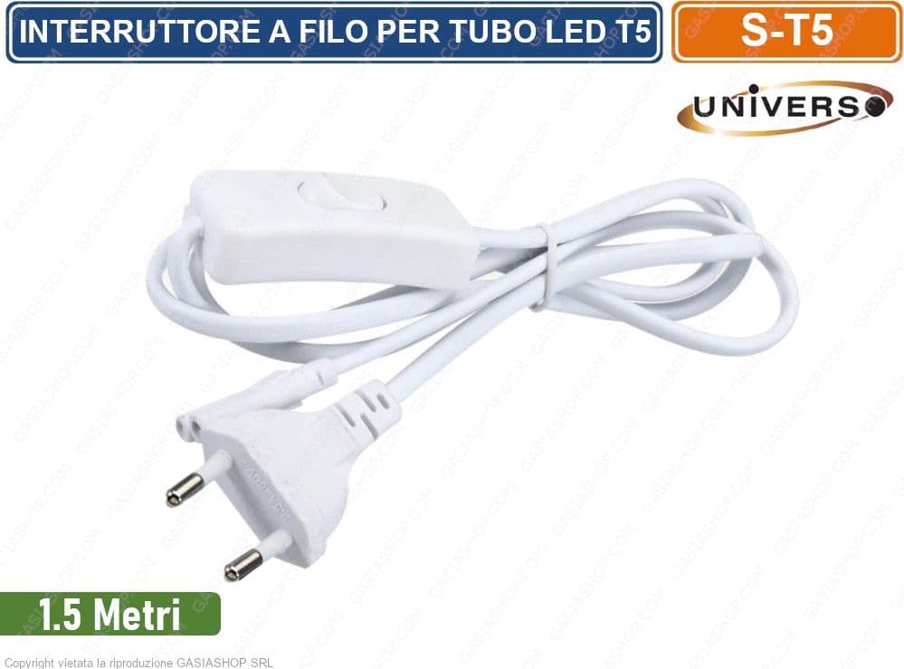 INTERRUTTORE CON FILO PER TUBI LED T5 - 2