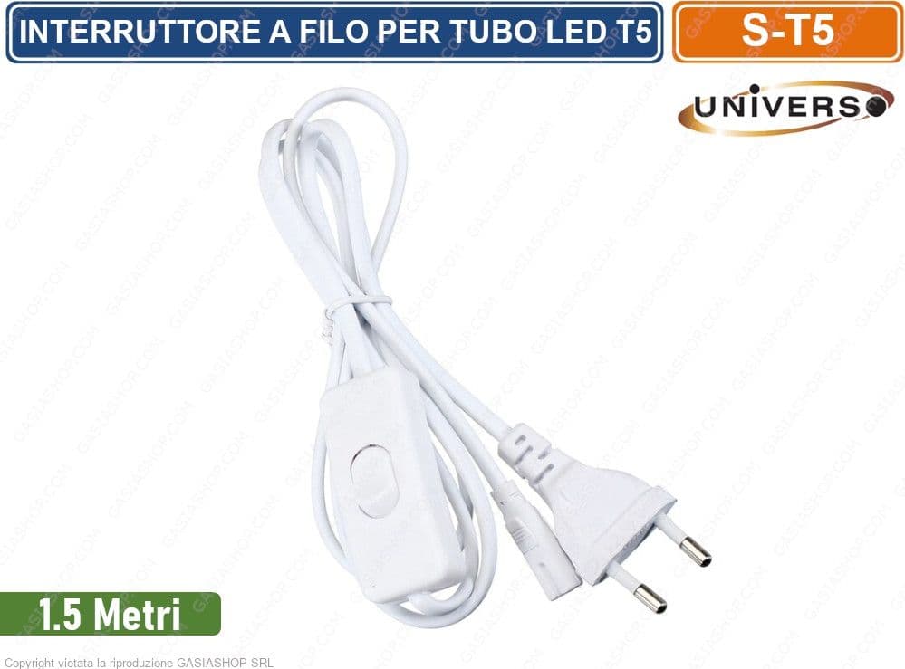 INTERRUTTORE CON FILO PER TUBI LED T5 - 3