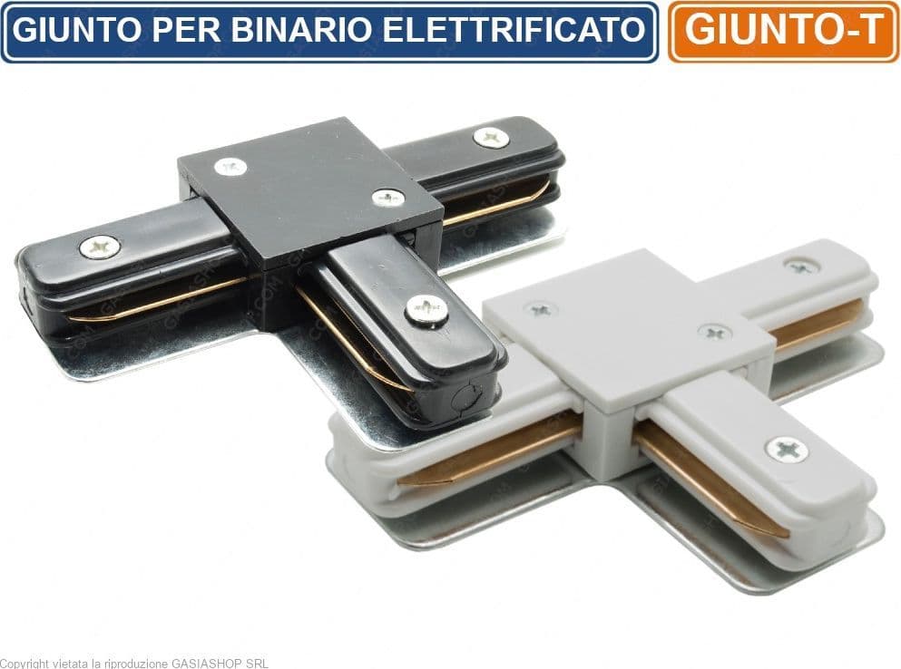 UNIVERSO CONNETTORE GIUNTO A T DOPPIO CONTATTO PER BINARI ELETTRIFICATI MONOFASE TRACK LIGHT - 4
