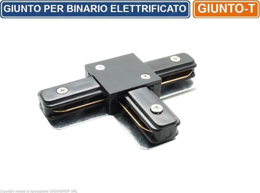 UNIVERSO CONNETTORE GIUNTO A T DOPPIO CONTATTO PER BINARI ELETTRIFICATI MONOFASE TRACK LIGHT - 3