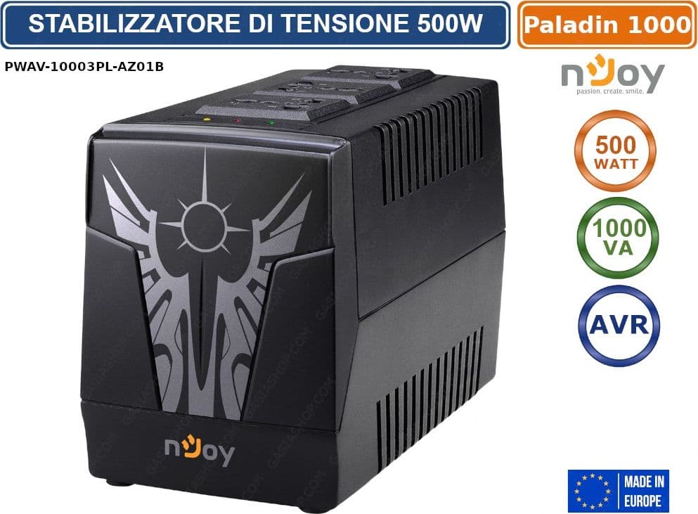 STABILIZZATORE DI TENSIONE 1000VA 500 WATT AVR RJ11 IN/OUT - 2