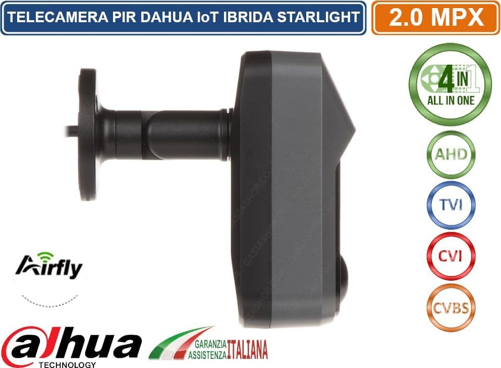 DAHUA HAC-ME2241C TELECAMERA PIR HDCVI5.0 FULL HD 1080P 2MPX 2.8MM ACTIVE DETERRENCE IOT STARLIGHT AUDIO IP67 - 2