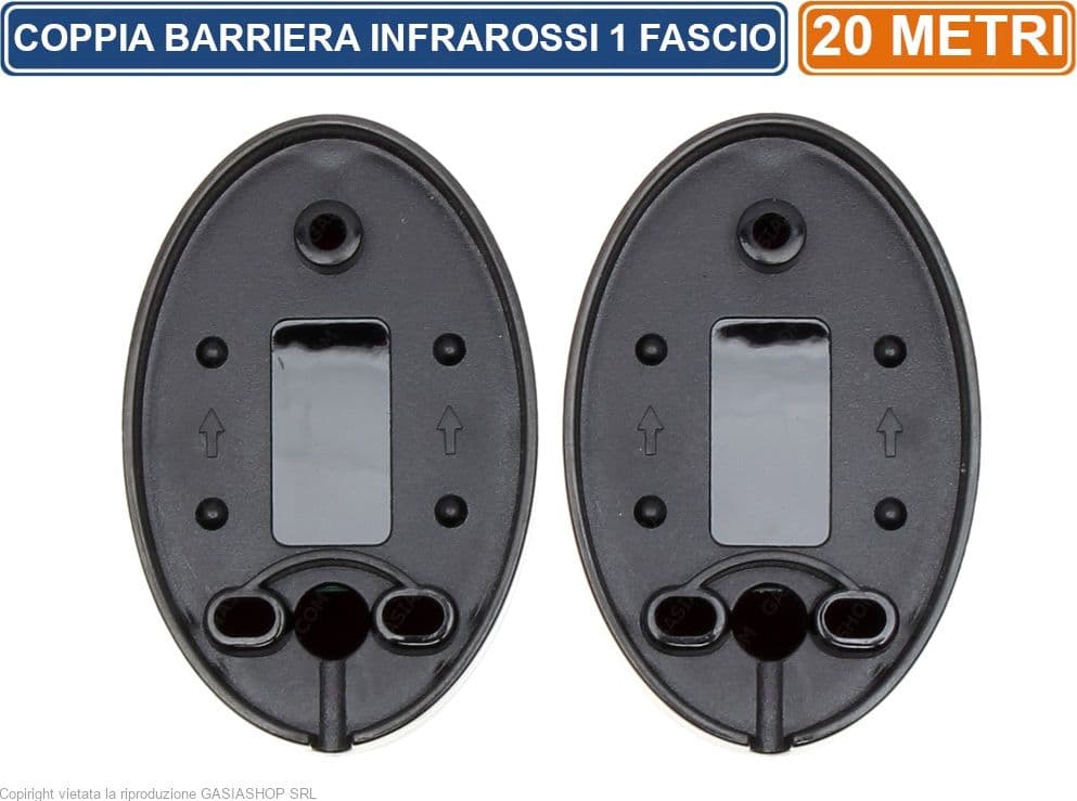 COPPIA BARRIERA PERIMETRALE AD INFRAROSSI A SINGOLO FASCIO DA ESTERNO IP66 PORTATA 20 METRI - 4