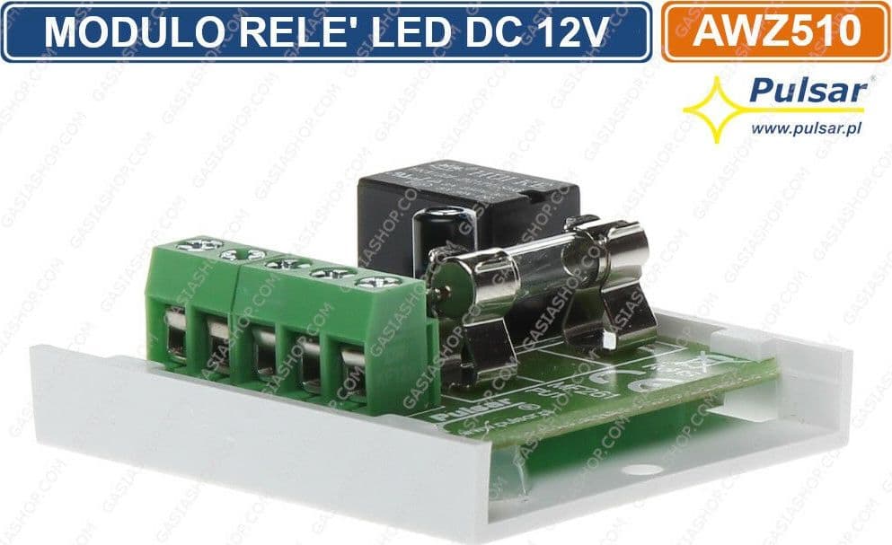 PULSAR MODULO RELE 12V PER ANTIFURTO ALLARME TASIERE E LETTORI RFID - 3