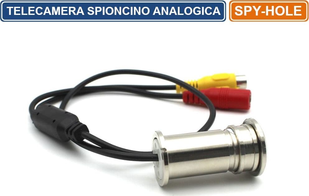 MINI TELECAMERA ANALOGICA SPIONCINO OCCHIO MAGICO PER PORTE A COLORI 92° 628X528 - 3
