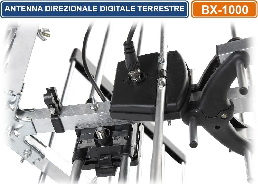 ANTENNA DIGITALE TERRESTRE DVB-T DA ESTERNO DIREZIONALE A BANDA LARGA BX-1000-OLYMPIA RED EAGLE - 4