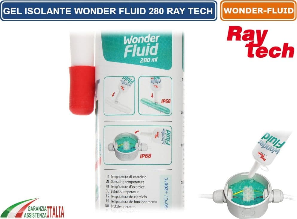 WONDER FLUID RAYTECH GEL ISOLANTE MONOCOMPONENTE PER L'ISOLAMENTO ELETTROCO CARTUCCIA DA 280ML - 2