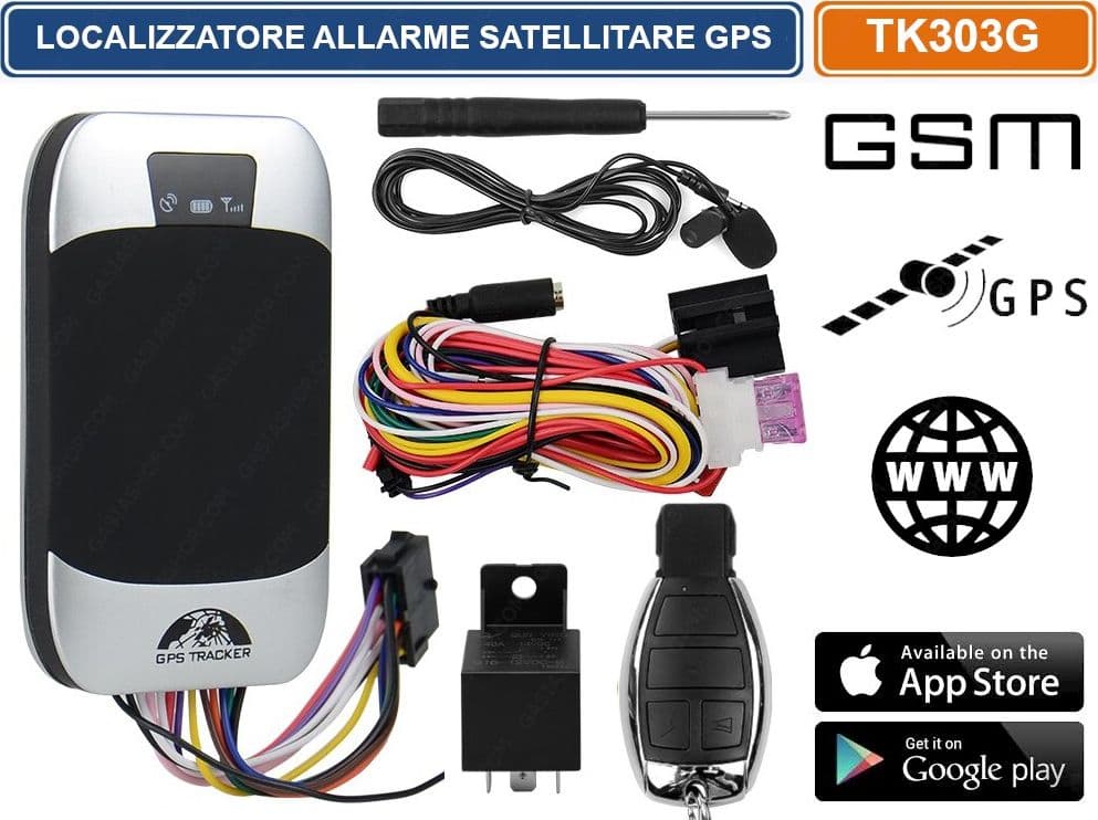 TK303B TRACKER GPS GSM GPRS LOCALIZZATORE SATELLITARE ANTIFURTO GESTIONE REMOTA APP E WEB MANUALE ITALIANO - 2