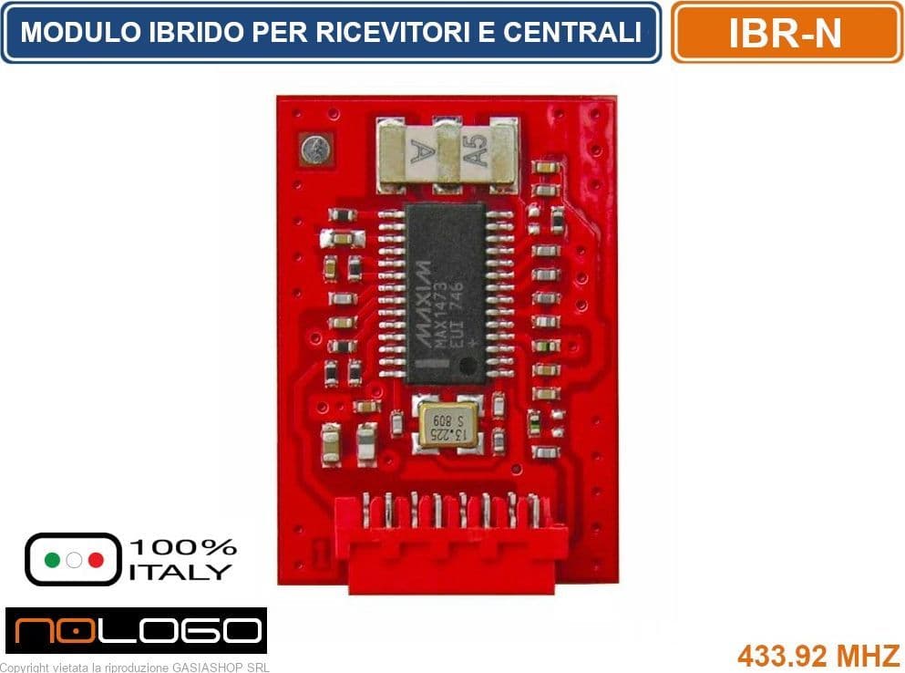 IBR-N IBRIDO N. AD INNESTO 433.92 MHZ PER RICEVITORI E QUADRI DI COMANDO PREDISPOSTI - 2