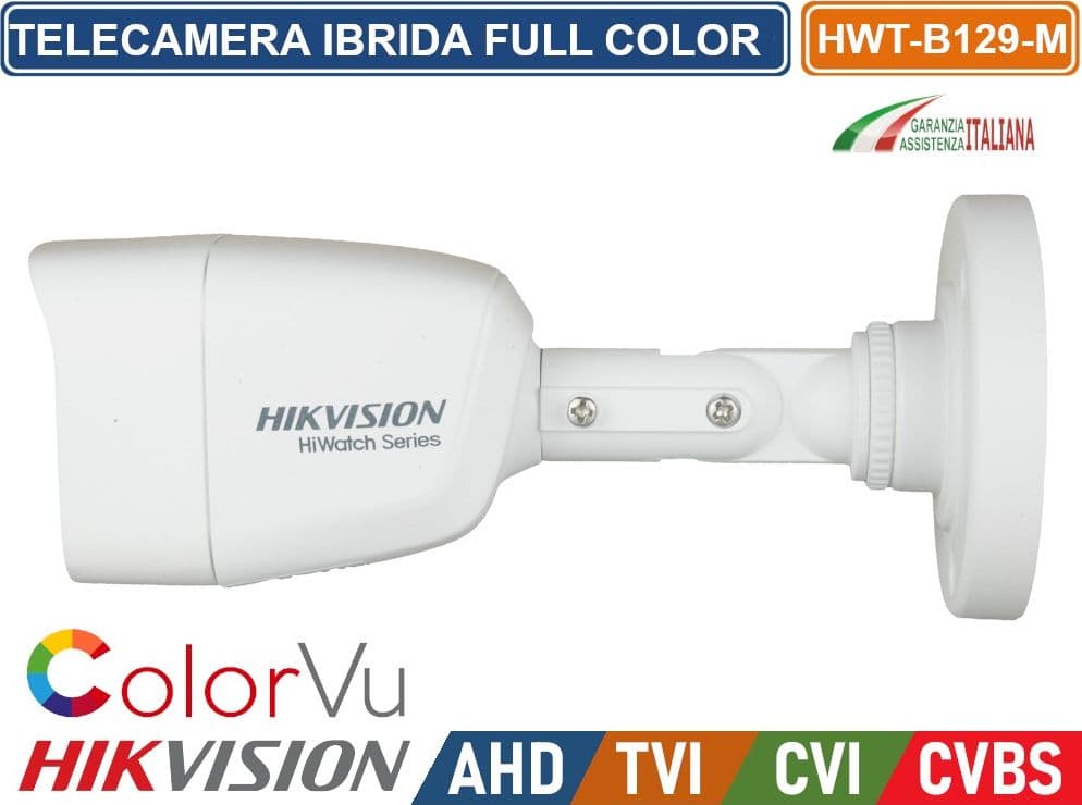 HIKVISION TELECAMERA IBRIDA BULLET COLORVU 4IN1 AHD TVI CVI CVBS 2 MP 1080P VISIONE NOTTURNA A COLORI IP66 - 2