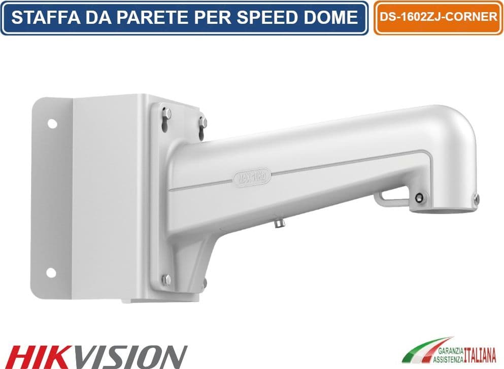 HIKVISION DS-1602ZJ-CORNER STAFFA ANGOLARE DA PARETE PER TELECAMERE SPEED DOME PTZ