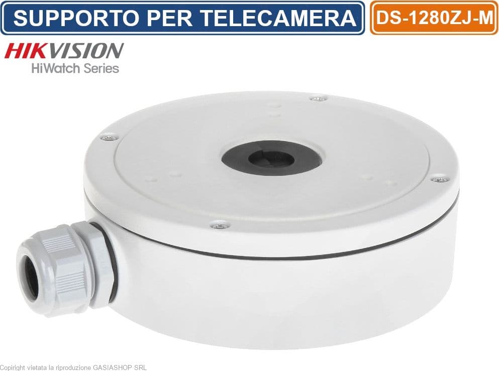 DEEP BASE SUPPORTO POSTERIORE PER TELECAMERE HIKVISION - HIWATCH SERIES - DS-1280ZJ-M