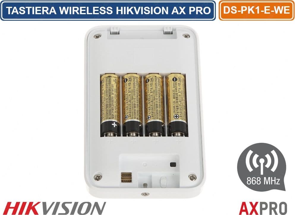 HIKVISION AX PRO TASTIERA LED WIRELESS 868MHZ INTERNA TASTI A SFIORAMENTO - 4