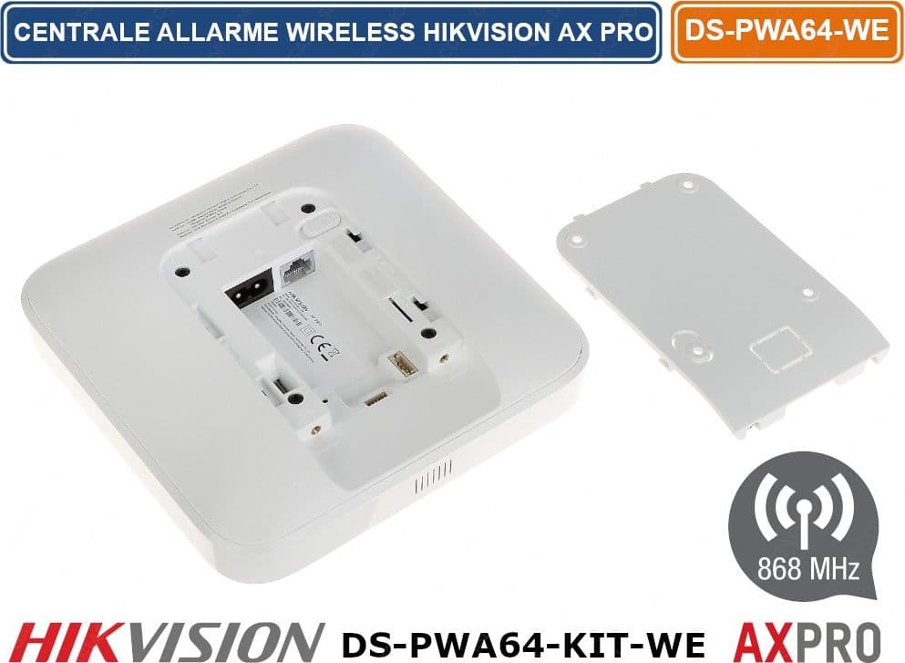 HIKVISION AX PRO KIT DI ALLARME PROFESSIONALE 64 ZONE 868MHZ WIRELESS SENZA FILI - 3