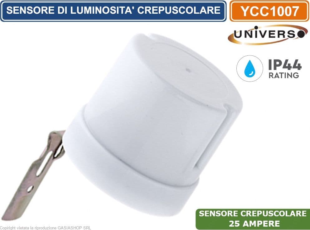 Sensori fotoelettrici per impianti elettrici