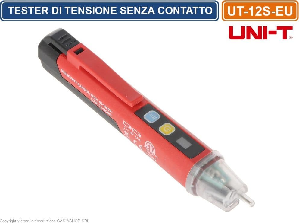 TESTER DI TENSIONE SENZA CONTATTO UT-12S-EU UNI-T - 2