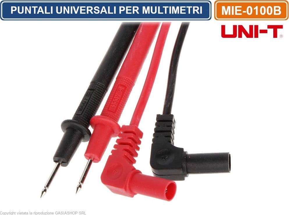 UNI-T MIE-0100B CIVI PUNTALI UNIVERSALI PER TESTER MULTIMETRI - 2