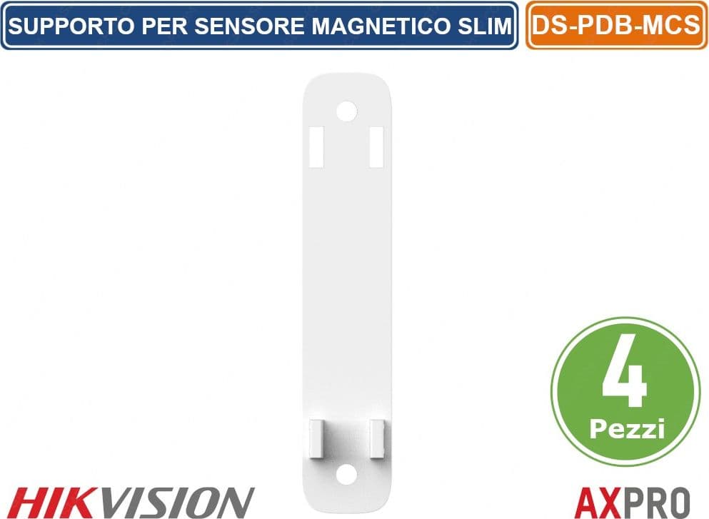 CONFEZIONE 4 PEZZI ADATTATORE SUPPORTO PER SENSORE MAGNETICO SLIM AX PRO HIKVISION
