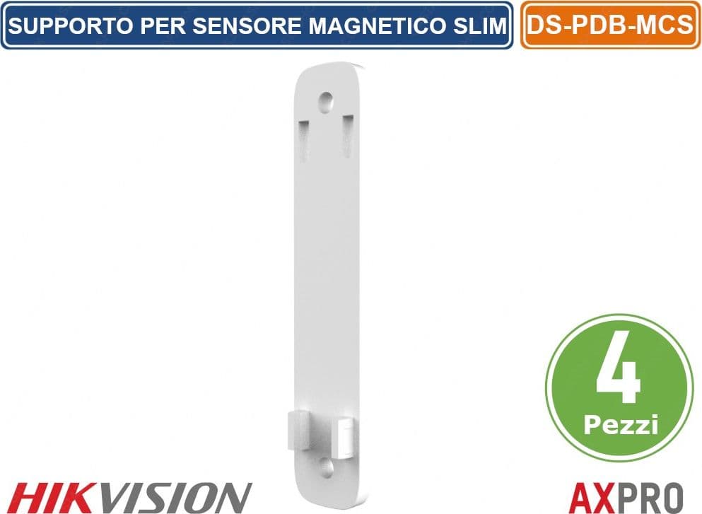 CONFEZIONE 4 PEZZI ADATTATORE SUPPORTO PER SENSORE MAGNETICO SLIM AX PRO HIKVISION - 2
