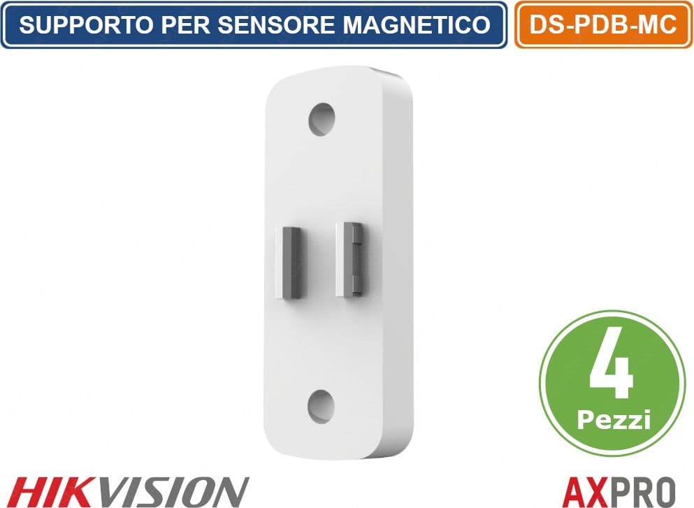 CONFEZIONE 4 PEZZI ADATTATORE SUPPORTO PER SENSORE MAGNETICO AX PRO HIKVISION - 2