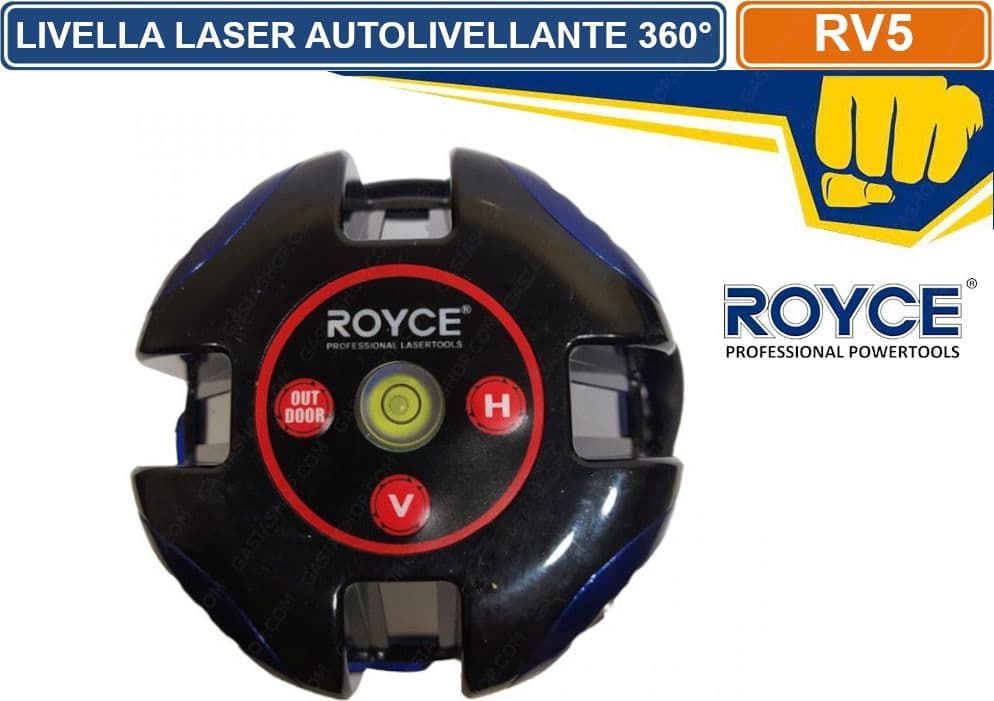 LIVELLA LASER TRACCIATORE AUTOLIVELLANTE 360º ROTAZIONE BOLLA DIGITALE MAGNETICA - 3