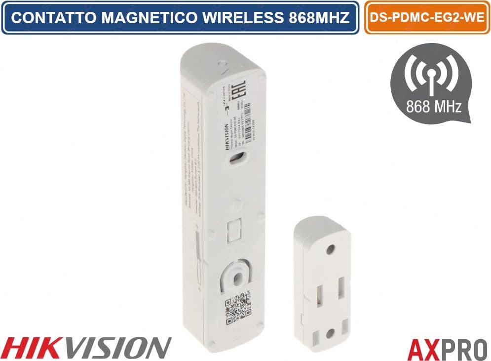 HIKVISION AX PRO CONTATTO MAGNETICO WIRELESS 868MHZ 1600M - 3