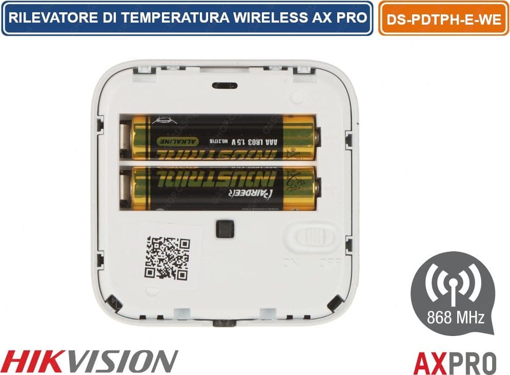 HIKVISION AX PRO RILEVATORE DI TEMPERATURA RADIO WIRELESS CON SONDA DI TEMPERATURA - 5