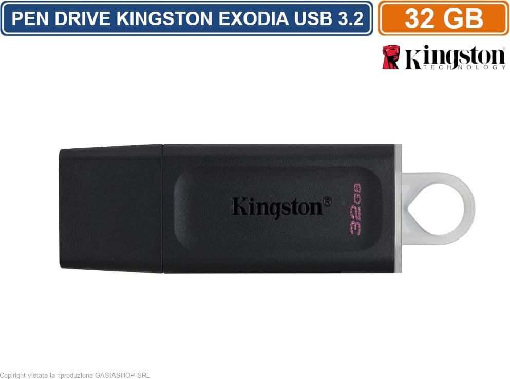 PEN DRIVE KINGSTON DTX/32GB USB 3.2 DATA TRAVELER 32GB PENNETTA CHIAVETTA - 2