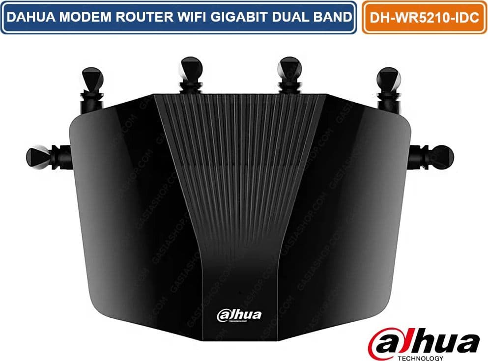 DAHUA DH-WR5210-IDC MODEM ROUTER WIRELESS GIGABIT AC1200 DUAL BAND 6 ANTENNE 2.4GHZ E 5GHZ WIFI - 3