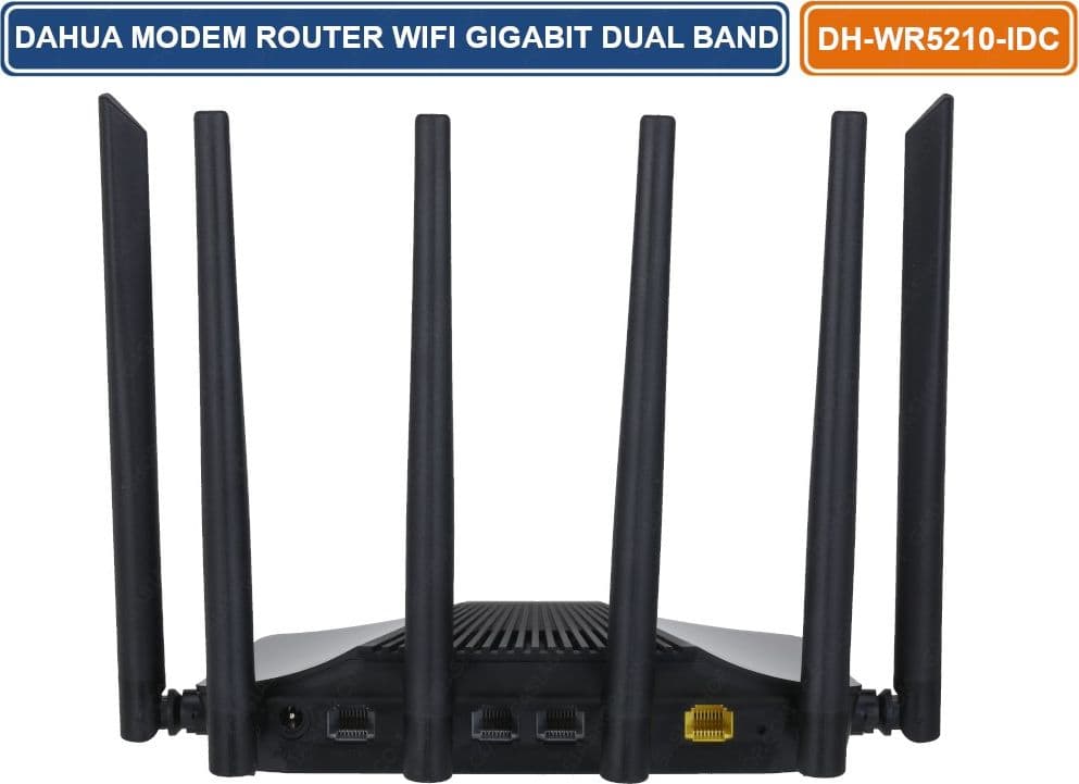 DAHUA DH-WR5210-IDC MODEM ROUTER WIRELESS GIGABIT AC1200 DUAL BAND 6 ANTENNE 2.4GHZ E 5GHZ WIFI - 4
