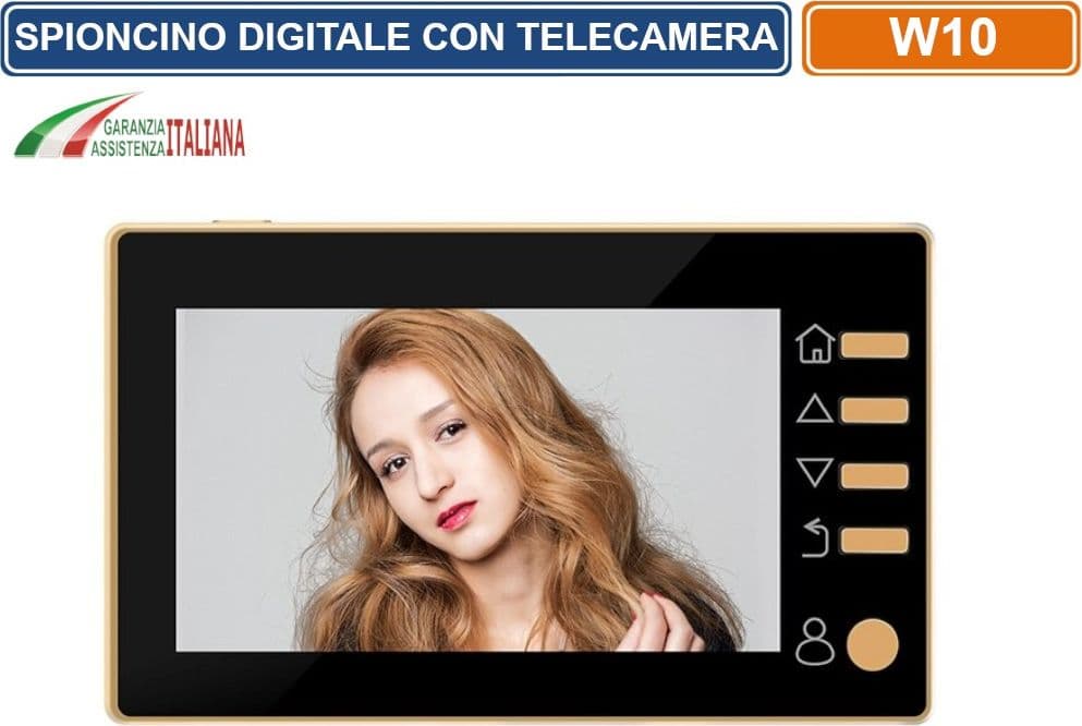 SPIONCINO ELETTRONICO CON TELECAMERA INCORPORATA AD ALTA RISOLUZIONE SCHERMO DA 4.3" REGISTRA FOTO E VIDEO SU SD CARD - 2