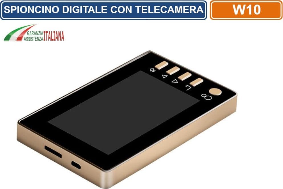SPIONCINO ELETTRONICO CON TELECAMERA INCORPORATA AD ALTA RISOLUZIONE SCHERMO DA 4.3" REGISTRA FOTO E VIDEO SU SD CARD - 4
