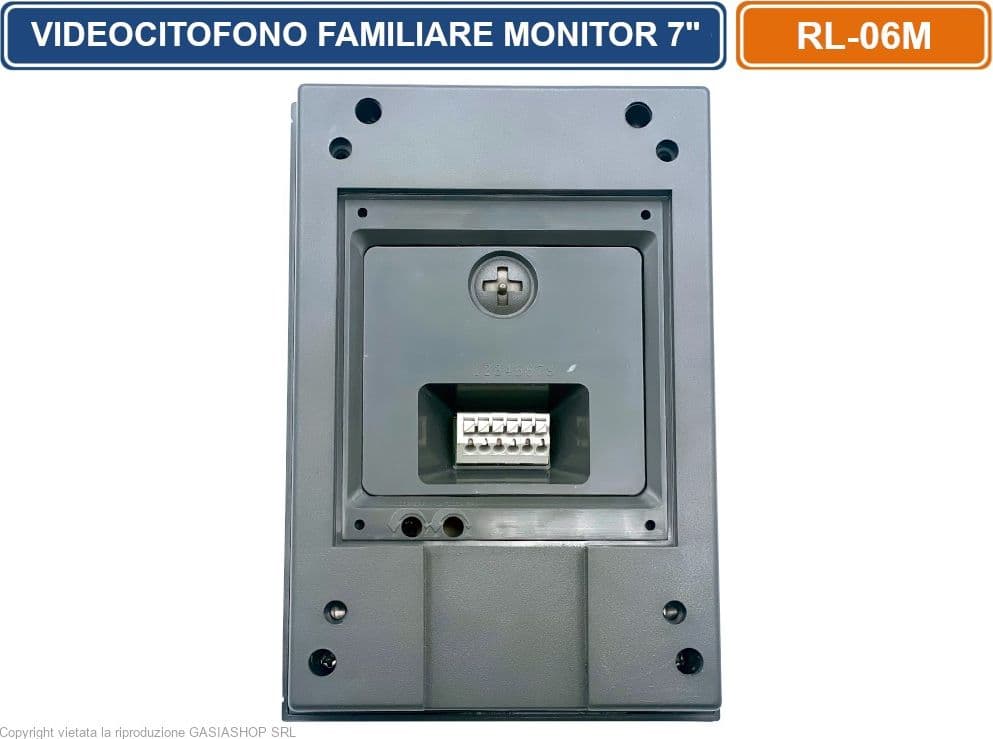 KIT VIDEOCITOFONO MONOFAMILIARE CON MONITOR A COLORI 7"  APERTURA ELETTROSERRATURA E CANCELLO ESTERNO - 4