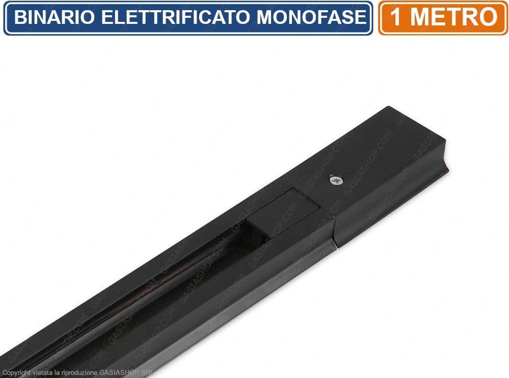 UNIVERSO BINARIO ELETTRIFICATO MONOFASE INNESTO A SCORRIMENTO 1 METRO PER LAMPADE LED - 4