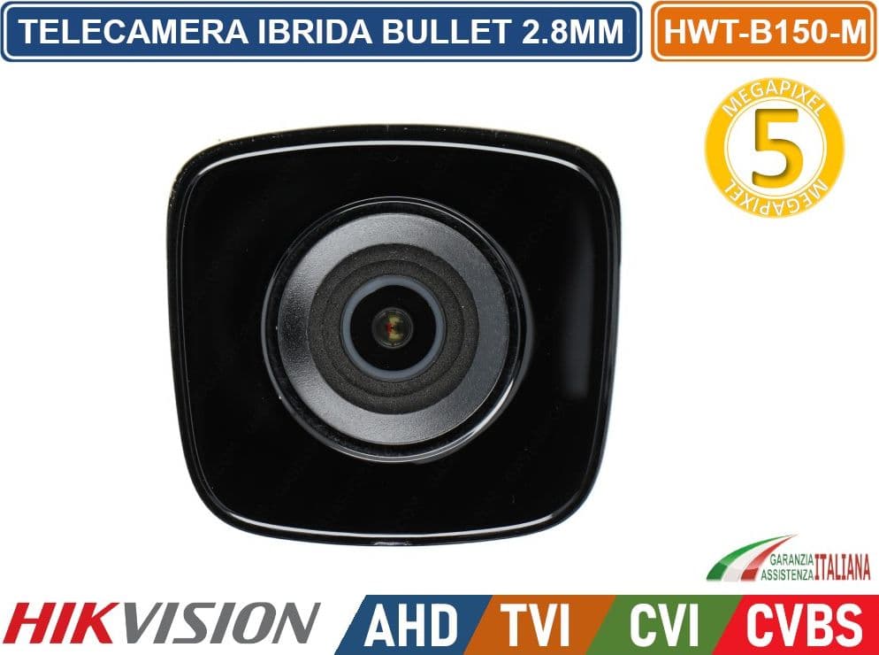 HIKVISION TELECAMERA BULLET 4IN1 TVI AHD CVI CVBS ULTRA HD  2560×1944 5MP 2.8MM IP66 - 3